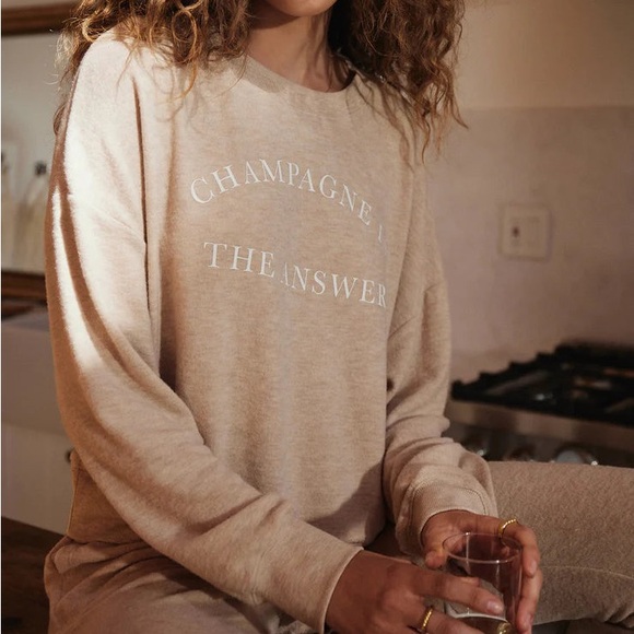 Z Supply | Champagne Is The Answer Sweatshirt - Picture 6 of 6